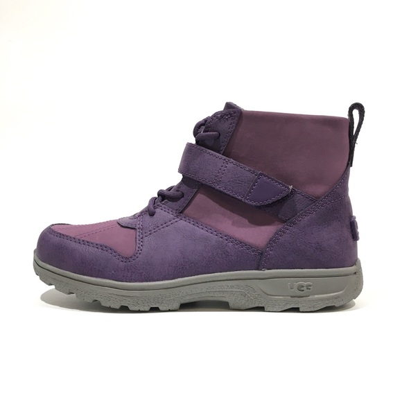 UGG KAYLEN WATERPROOF BOOTS -PURPLE SUEDE -YOUTH US 5 -NEW - Picture 4 of 8